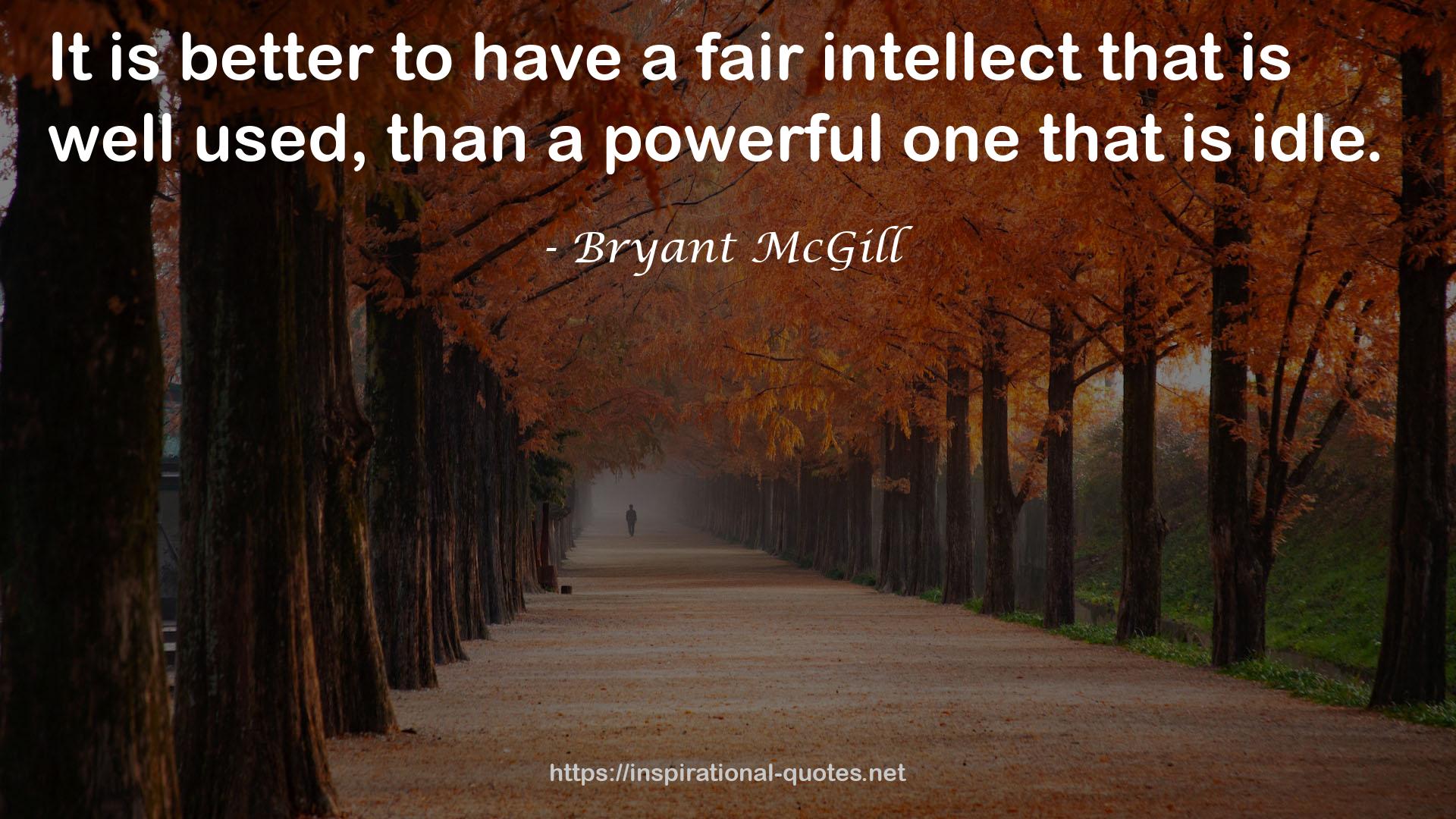 a fair intellect  QUOTES