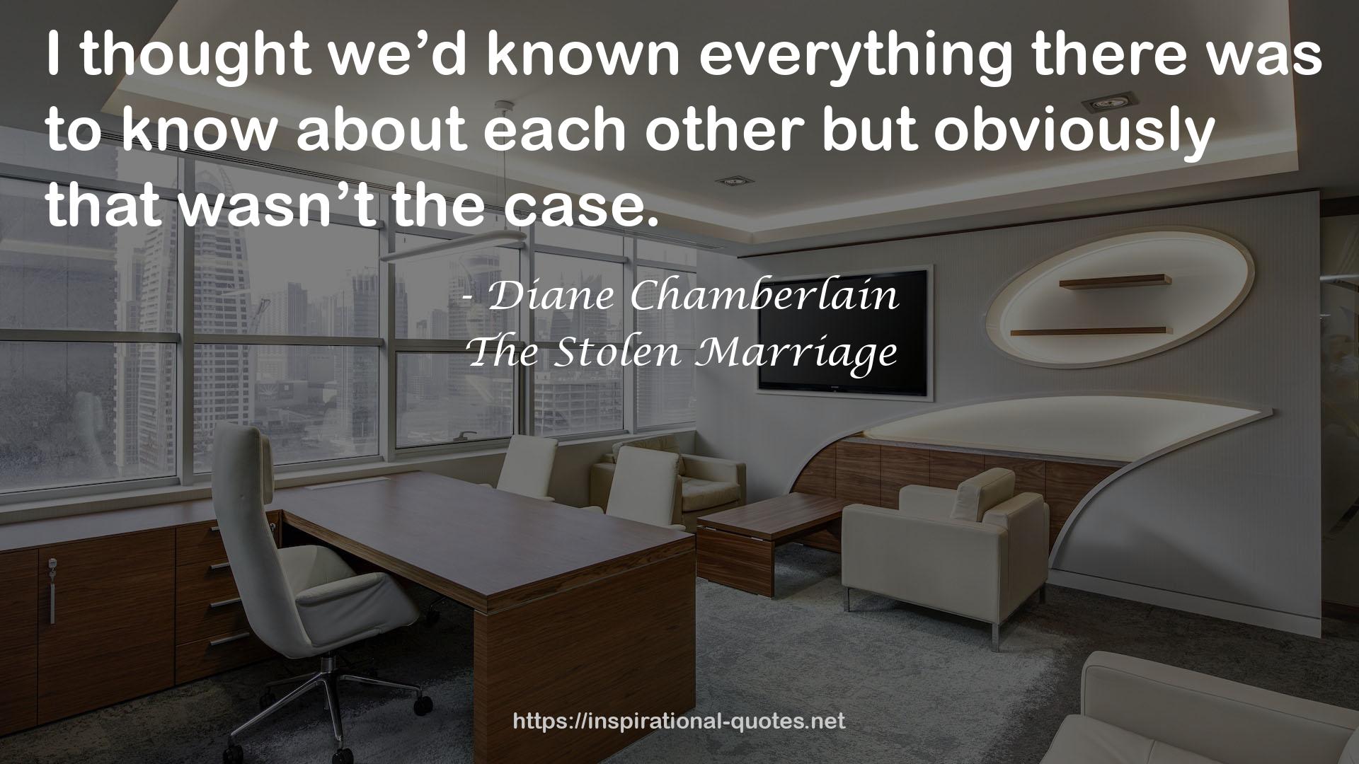 The Stolen Marriage QUOTES