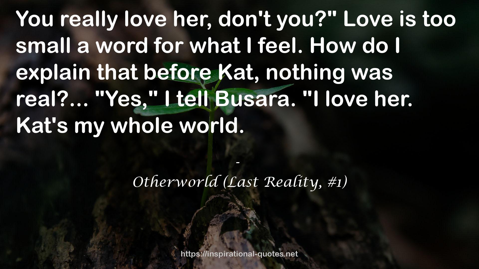 Otherworld (Last Reality, #1) QUOTES