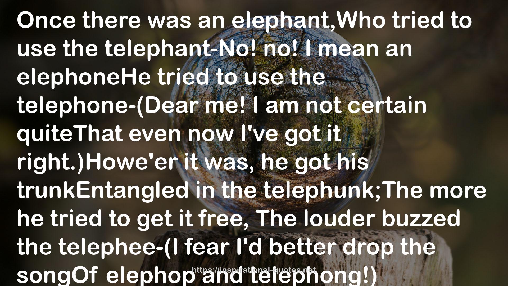 telephunk;The  QUOTES