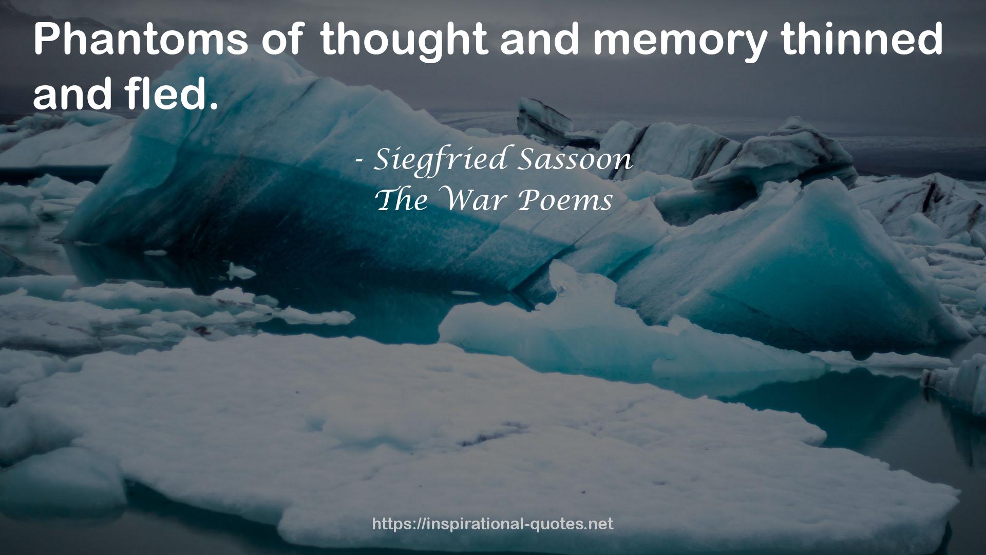 The War Poems QUOTES