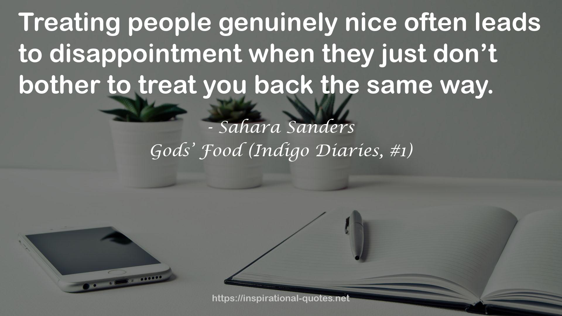 Gods’ Food (Indigo Diaries, #1) QUOTES