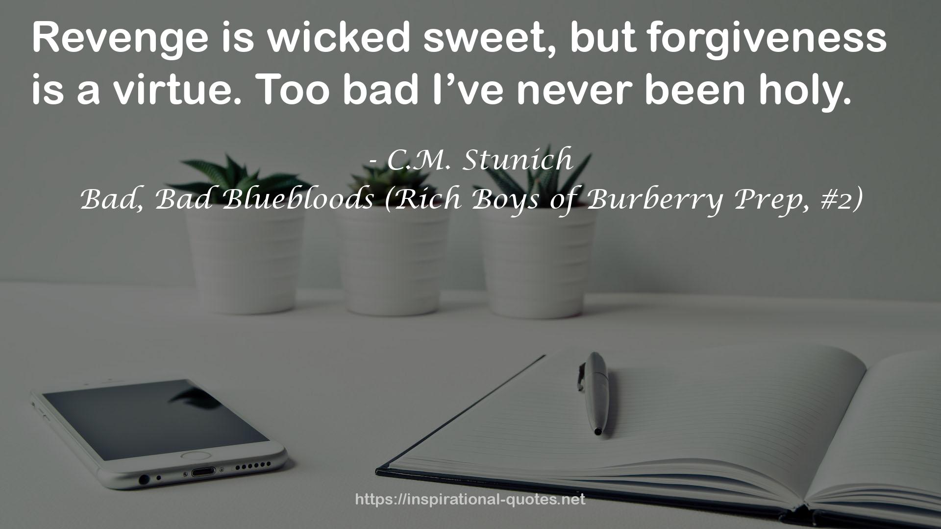 Bad, Bad Bluebloods (Rich Boys of Burberry Prep, #2) QUOTES
