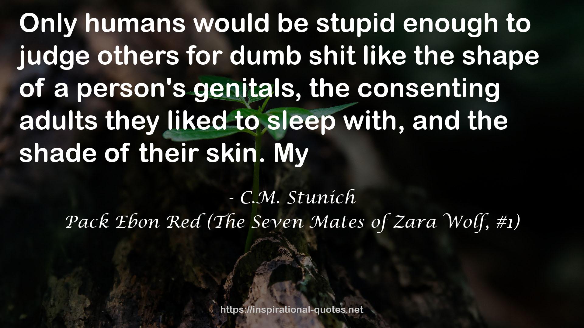 Pack Ebon Red (The Seven Mates of Zara Wolf, #1) QUOTES