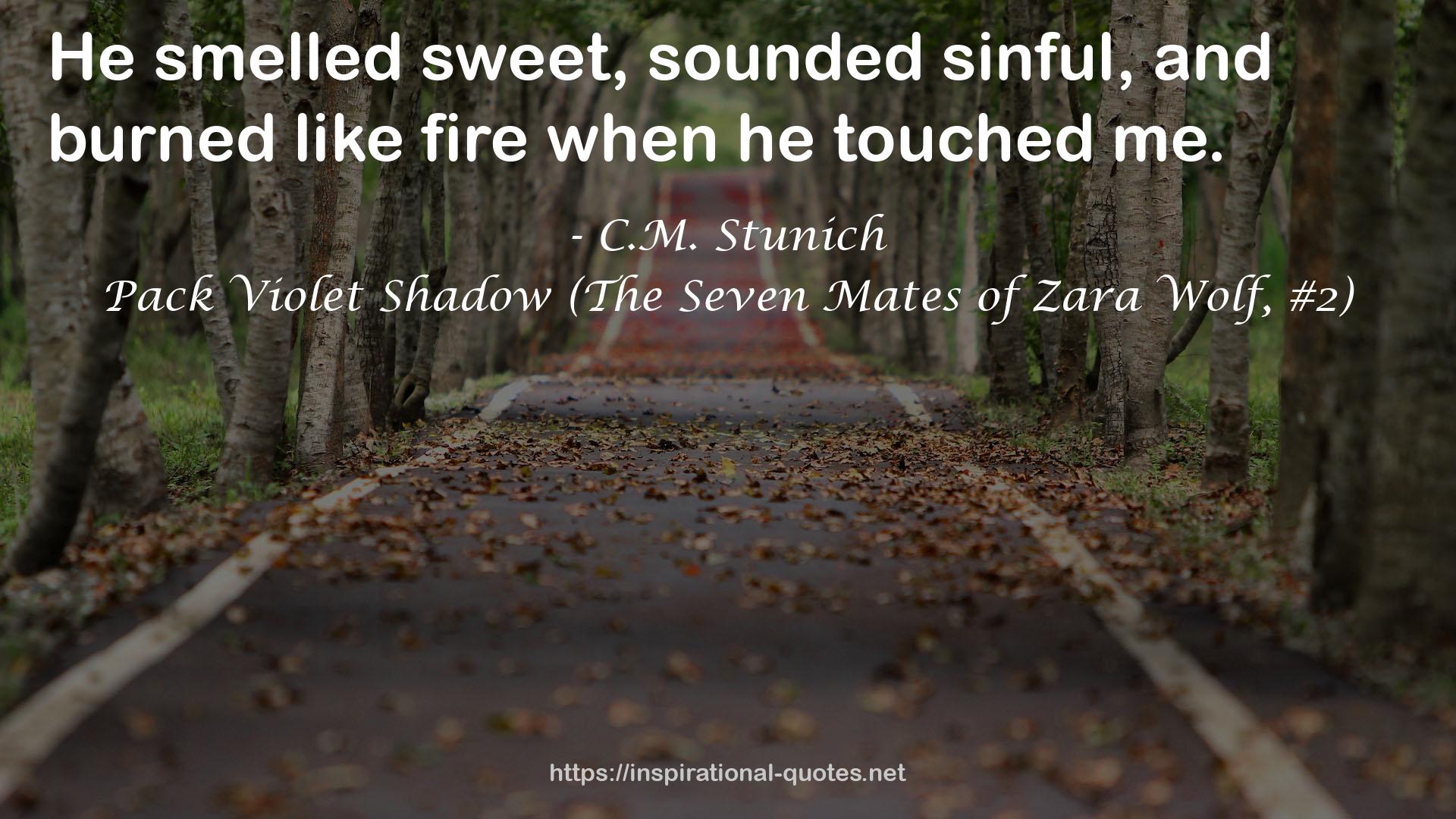 Pack Violet Shadow (The Seven Mates of Zara Wolf, #2) QUOTES