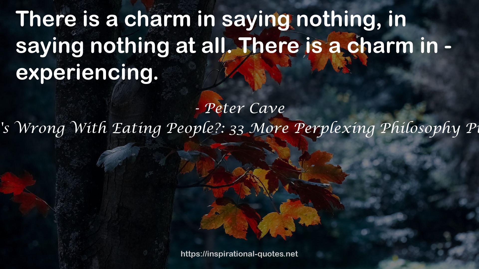 What's Wrong With Eating People?: 33 More Perplexing Philosophy Puzzles QUOTES