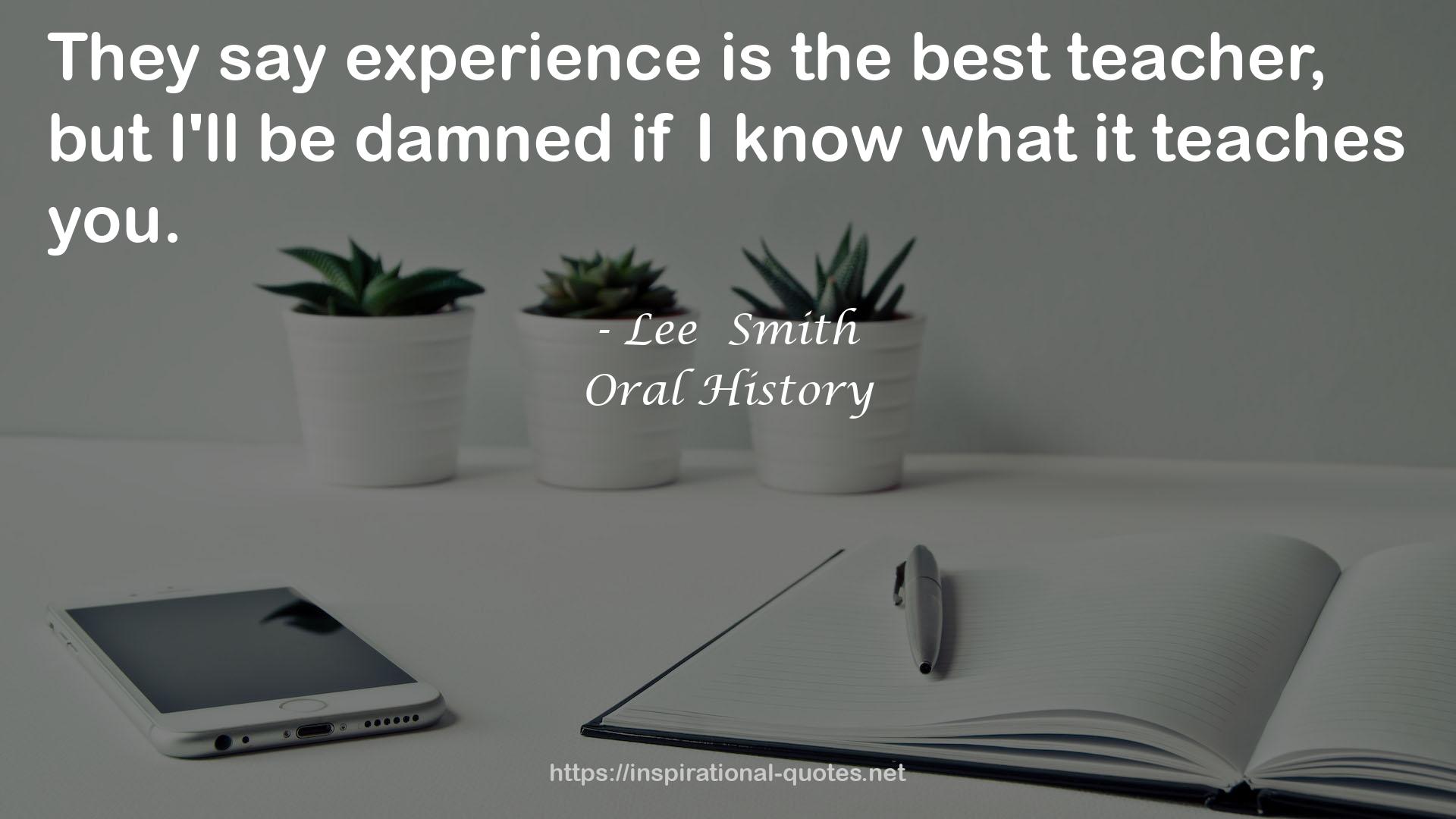 Oral History QUOTES