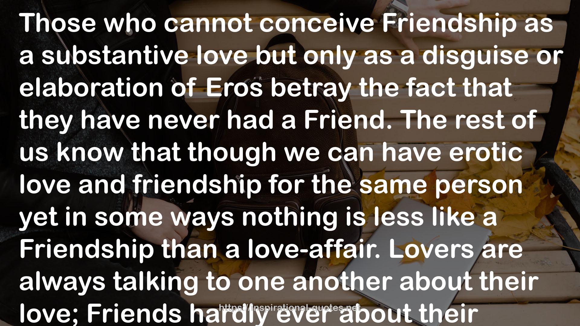 a substantive love  QUOTES