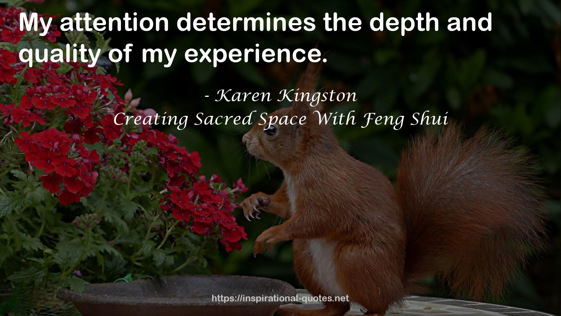 Creating Sacred Space With Feng Shui QUOTES