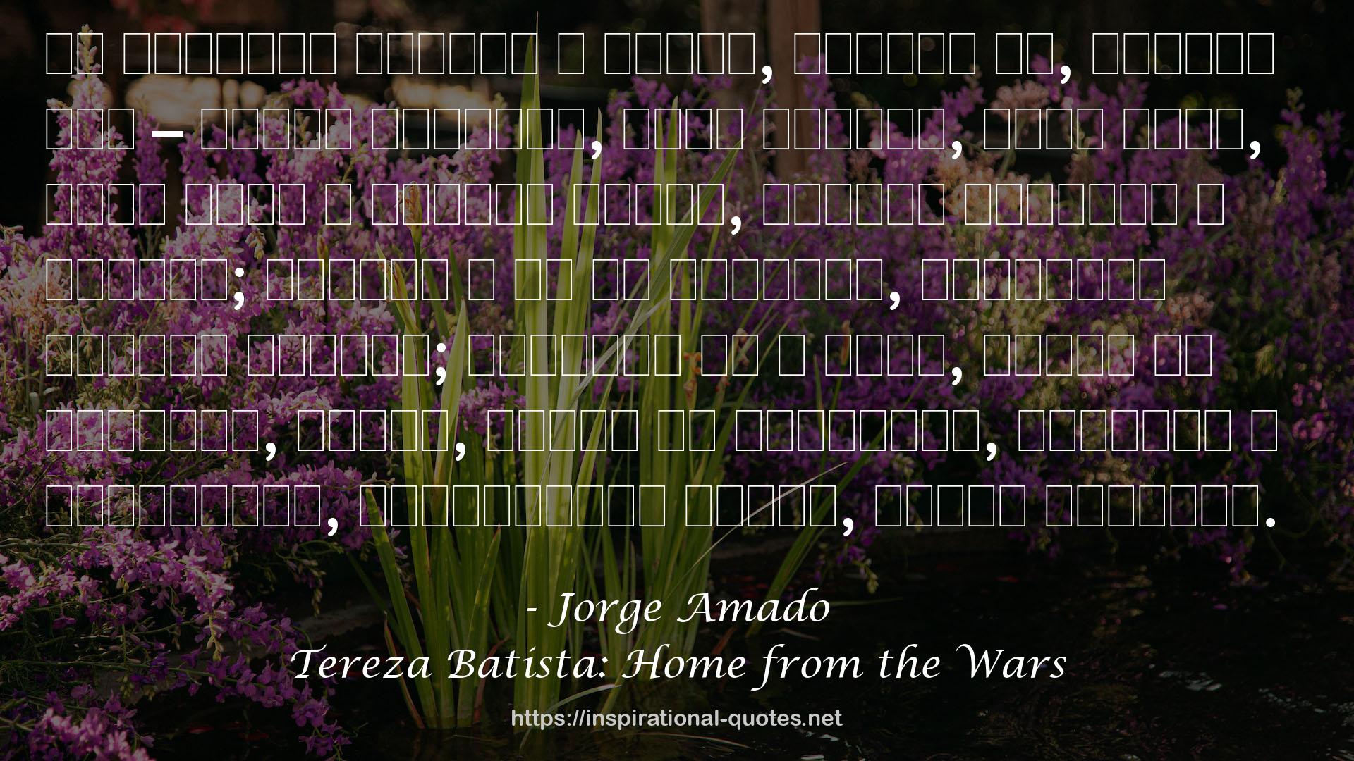 Tereza Batista: Home from the Wars QUOTES