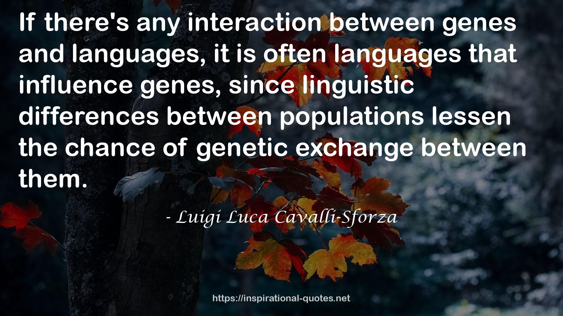 genetic exchange  QUOTES