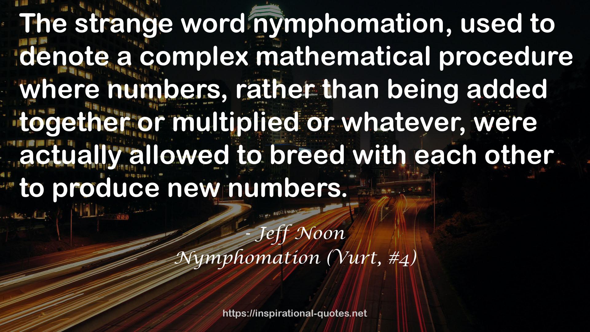 a complex mathematical procedure  QUOTES