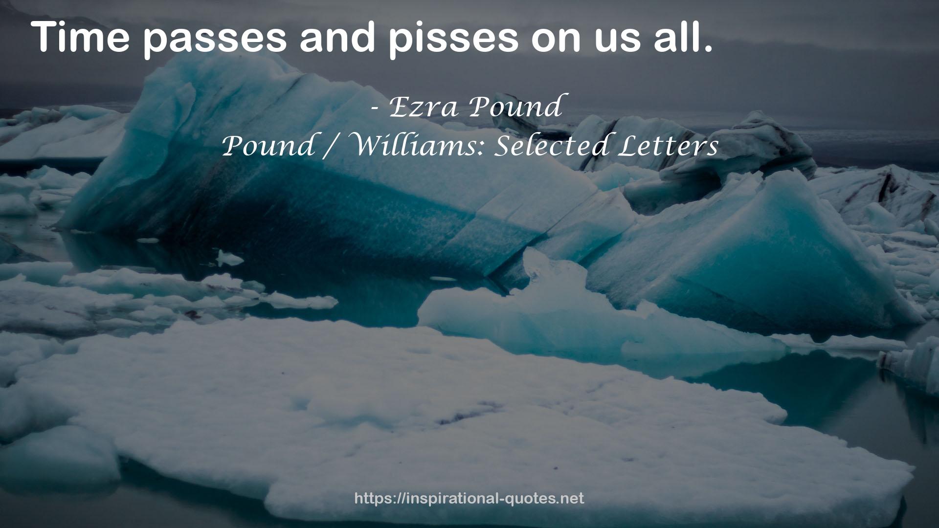 Pound / Williams: Selected Letters QUOTES