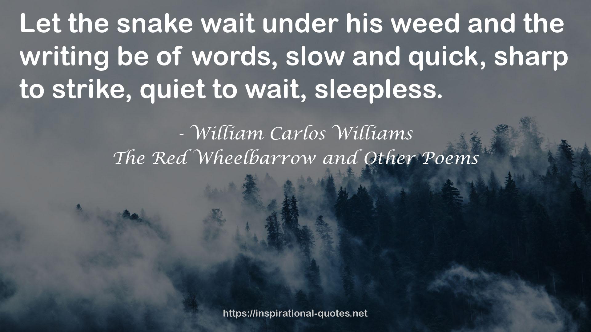 The Red Wheelbarrow and Other Poems QUOTES