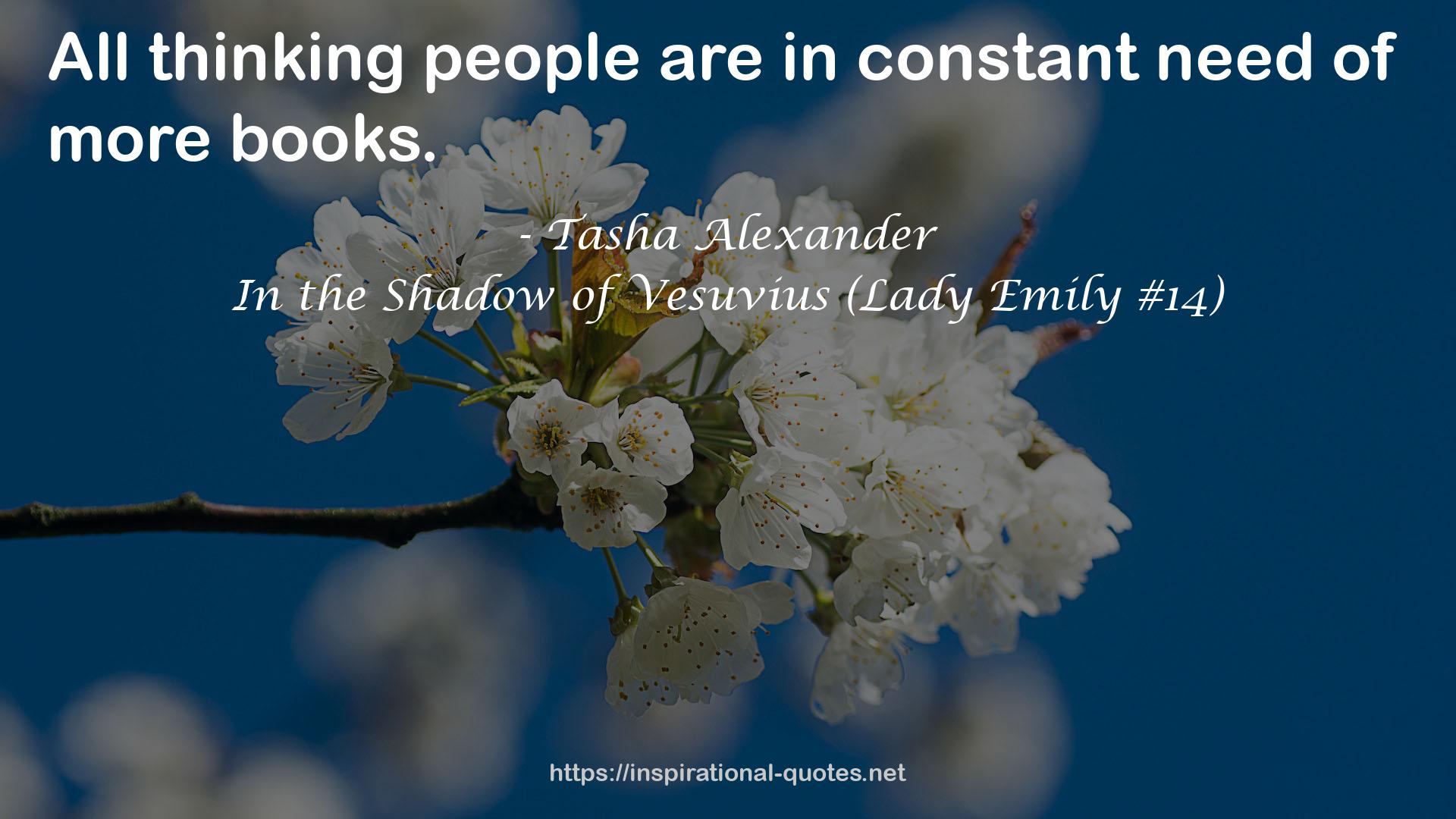 In the Shadow of Vesuvius (Lady Emily #14) QUOTES