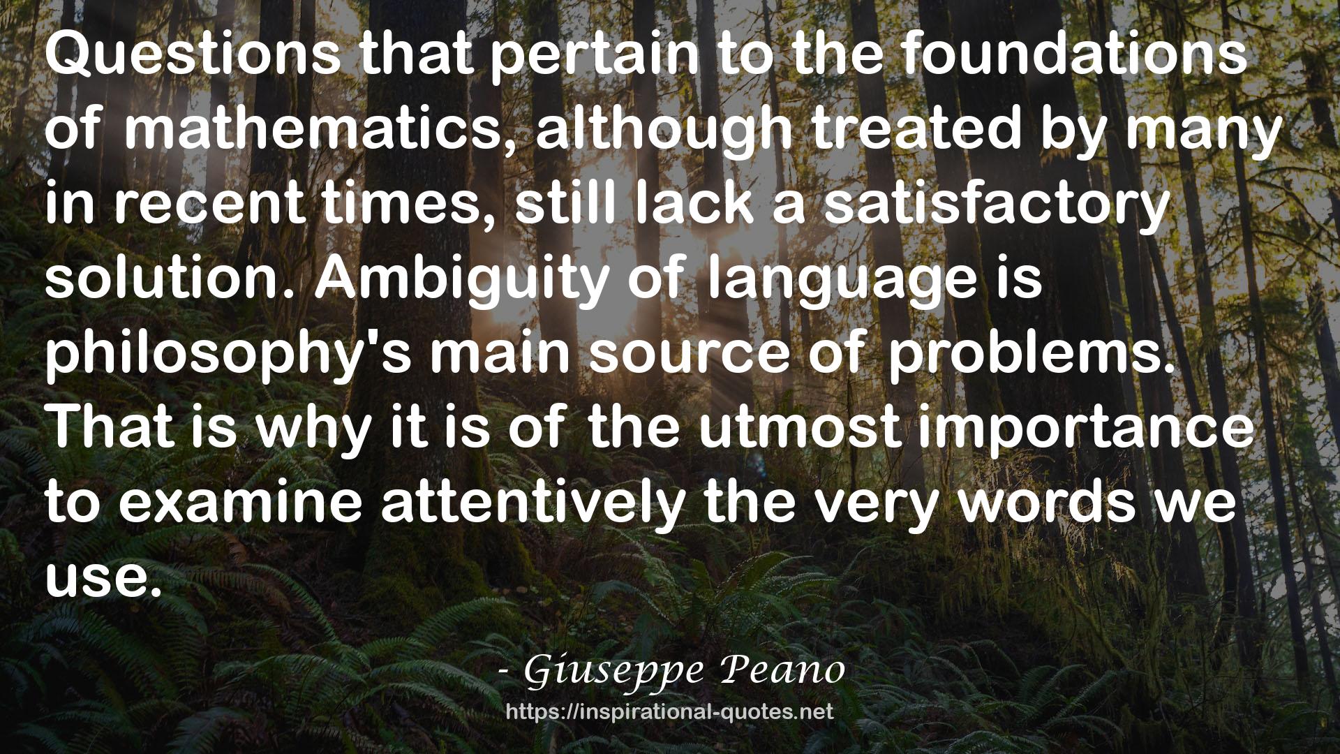 Giuseppe Peano QUOTES