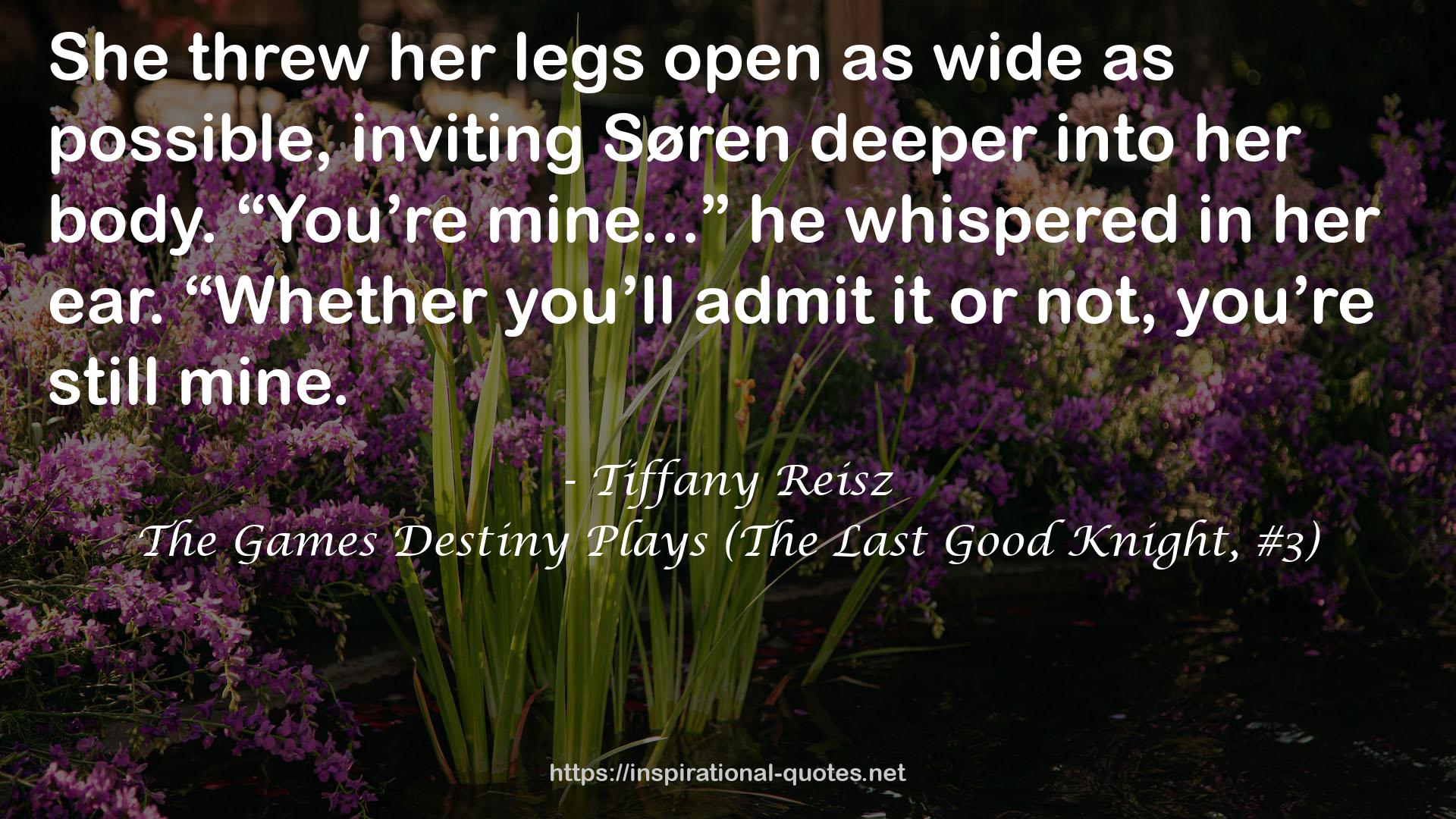 The Games Destiny Plays (The Last Good Knight, #3) QUOTES