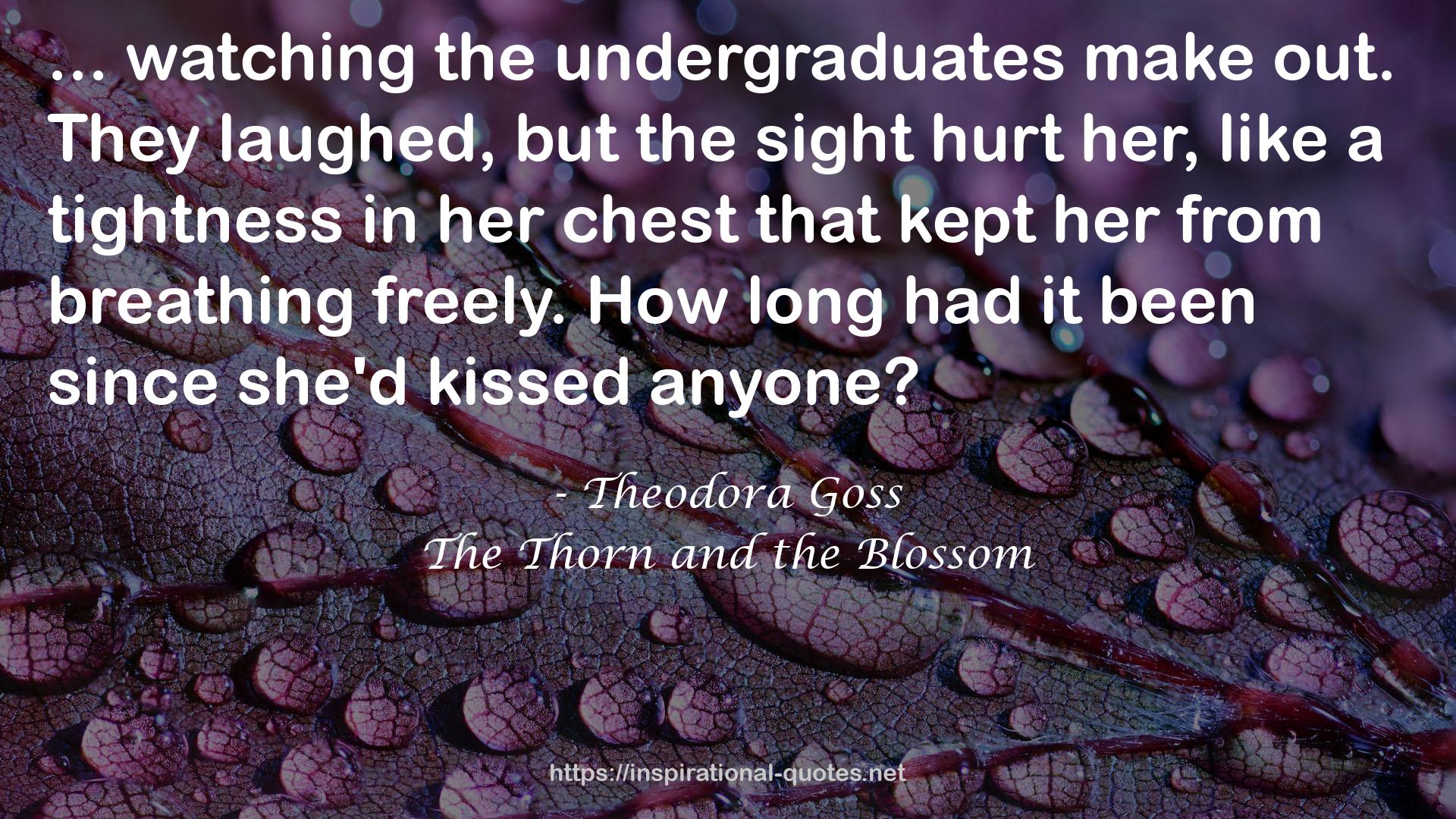 The Thorn and the Blossom QUOTES