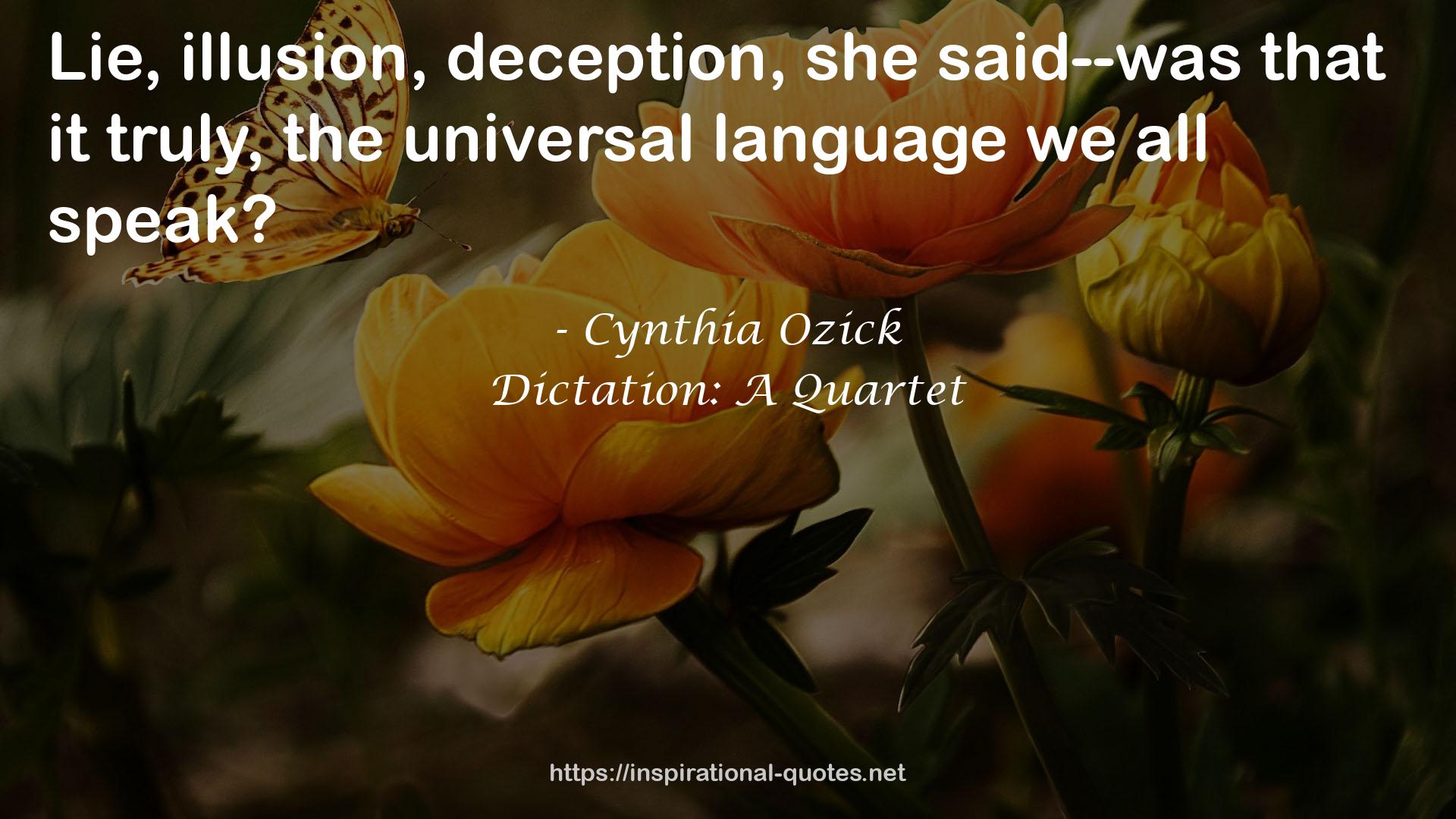 Dictation: A Quartet QUOTES