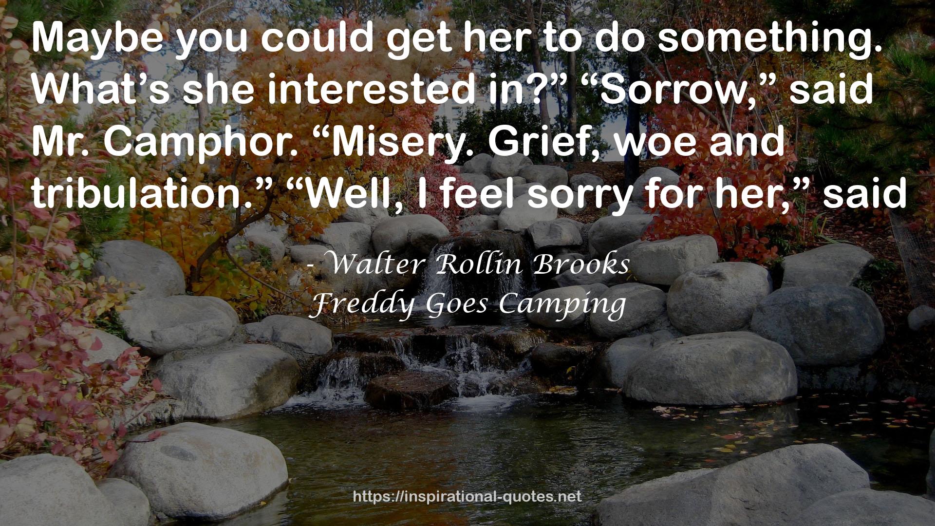 Freddy Goes Camping QUOTES