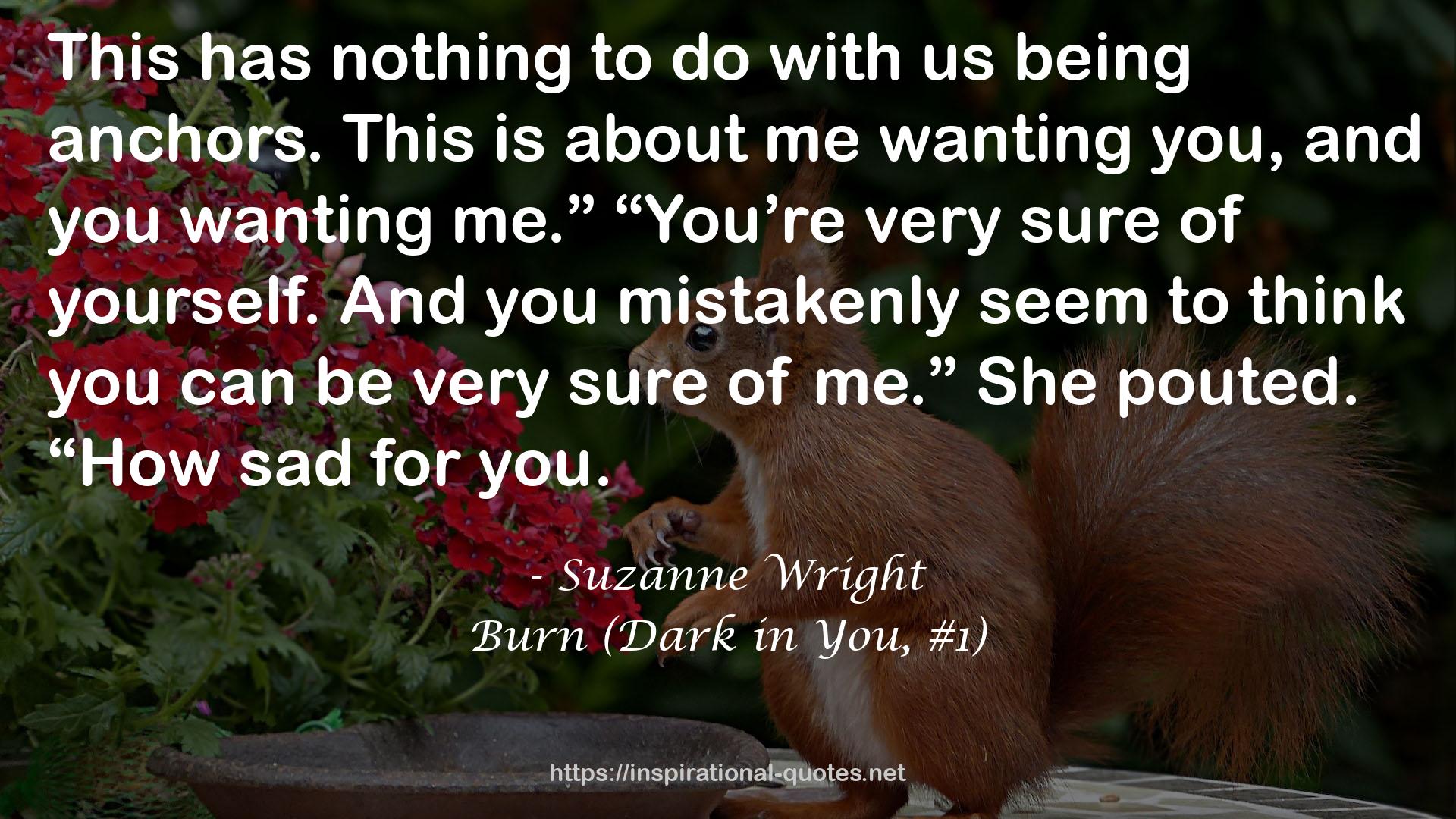 Burn (Dark in You, #1) QUOTES