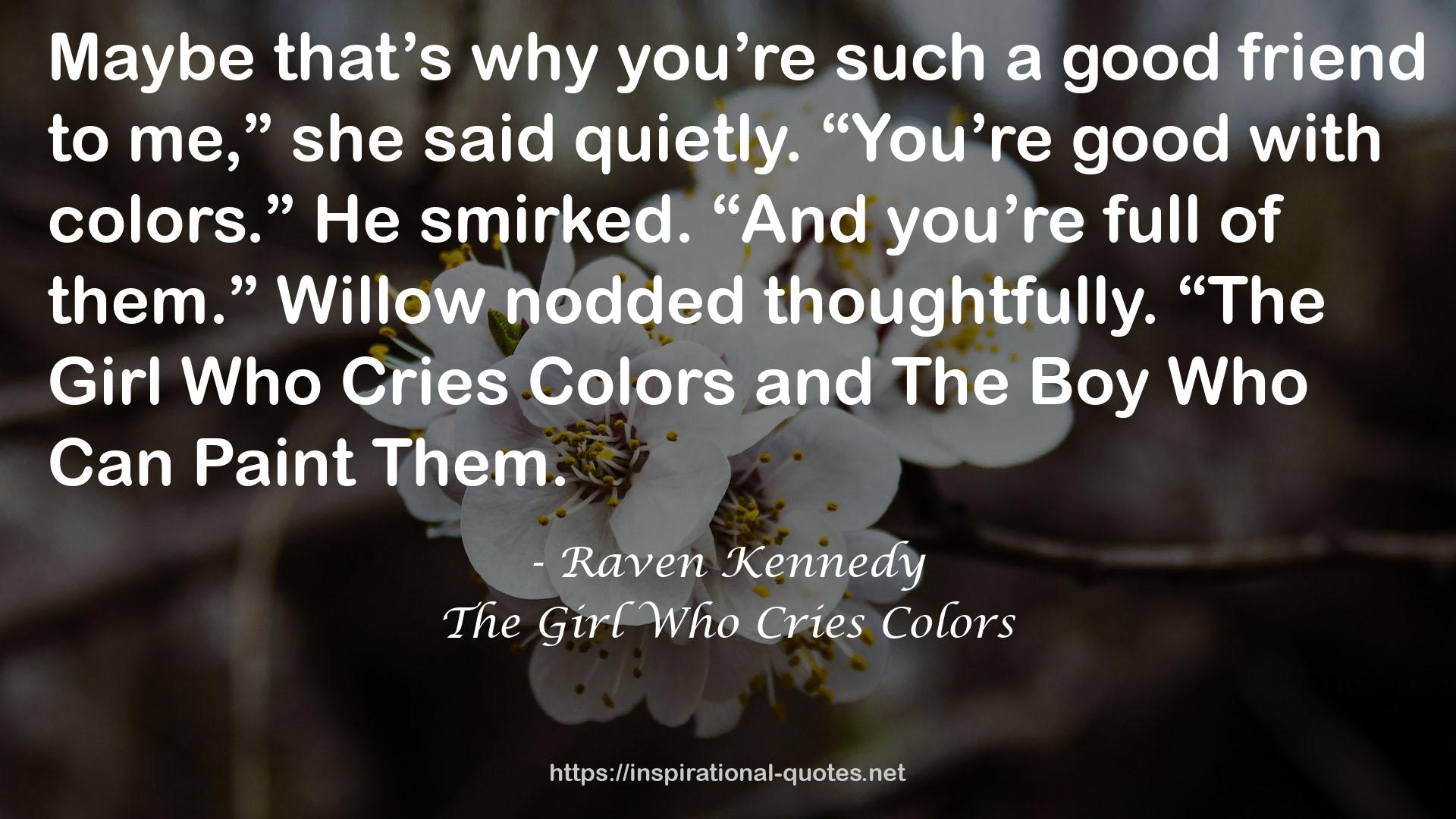 The Girl Who Cries Colors QUOTES