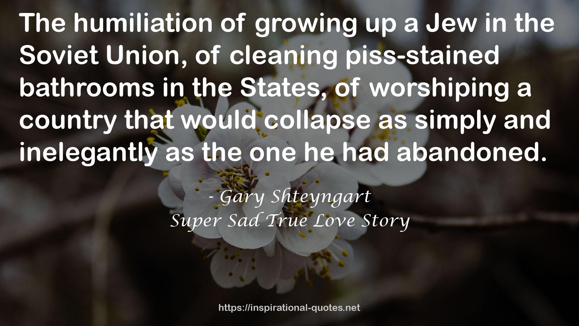 Gary Shteyngart QUOTES