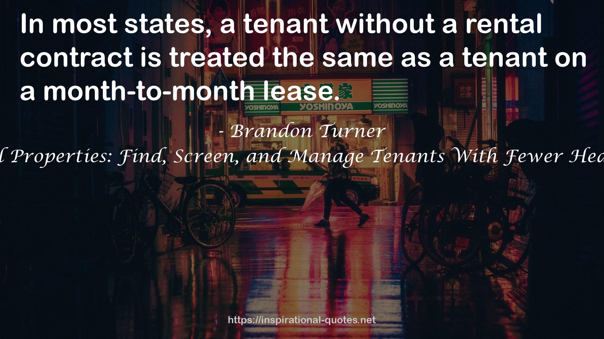 Brandon Turner QUOTES