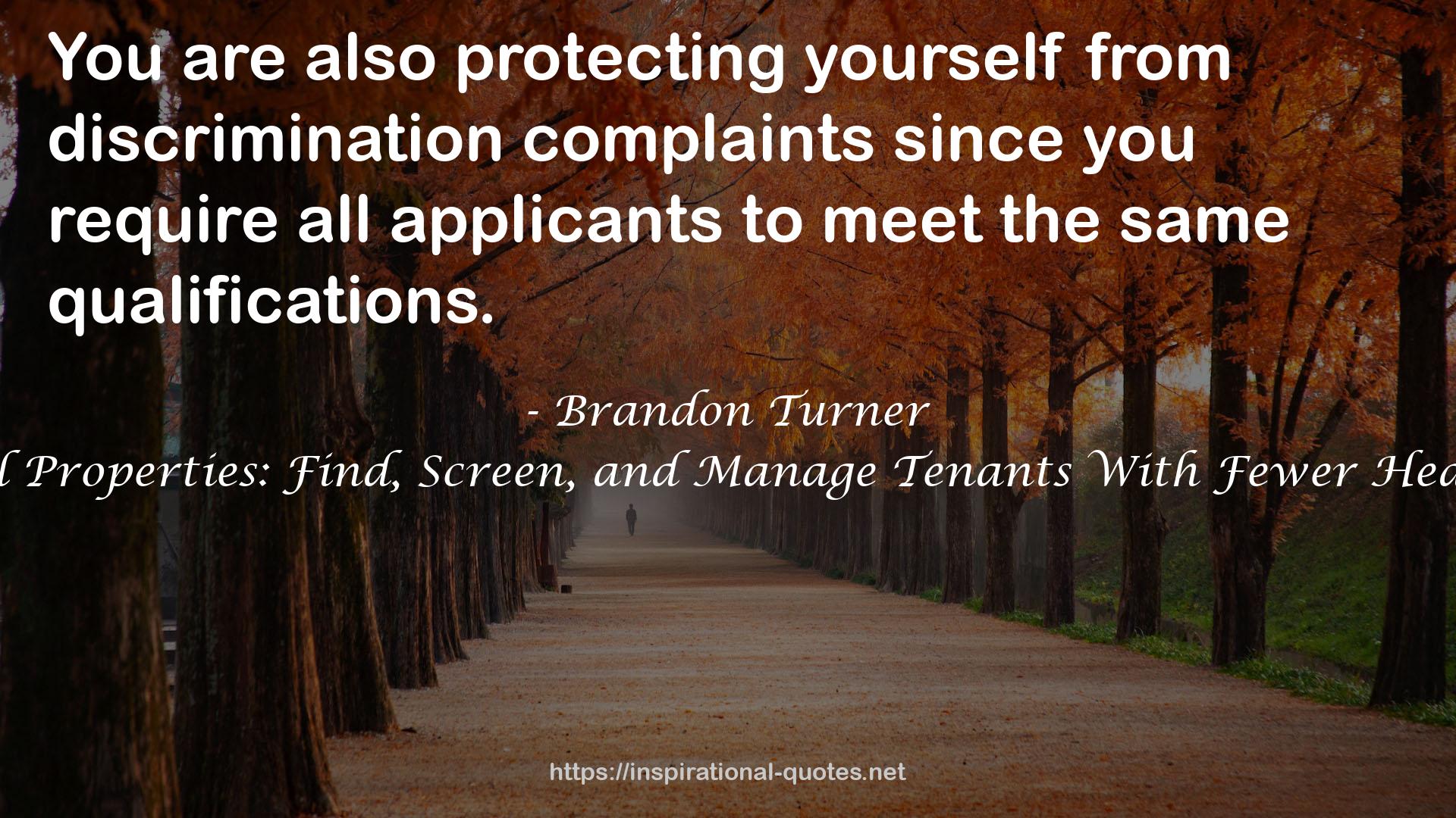 Brandon Turner QUOTES