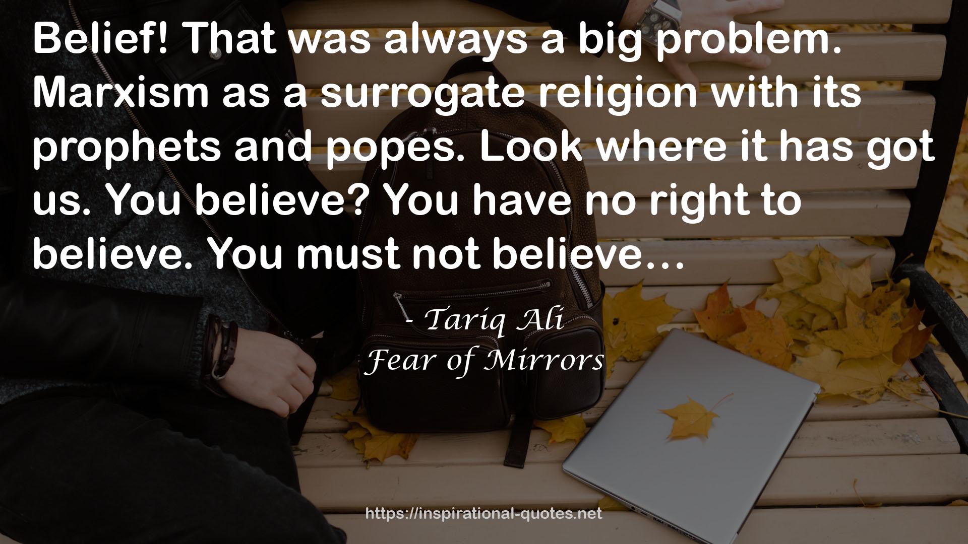 Fear of Mirrors QUOTES