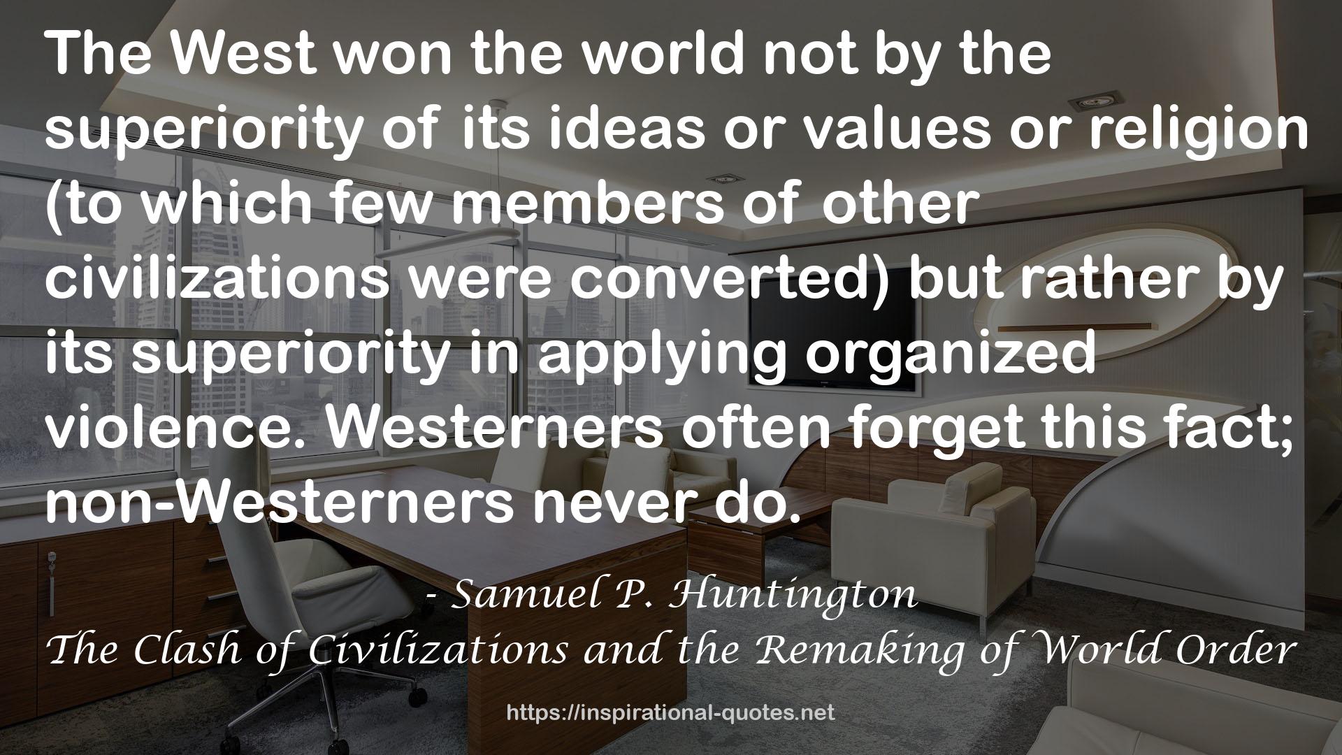 Samuel P. Huntington QUOTES