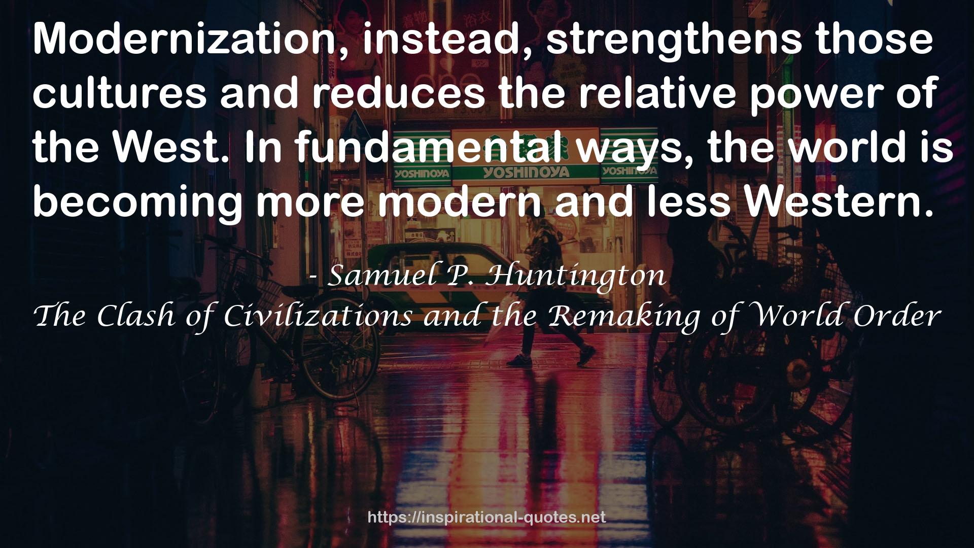 Samuel P. Huntington QUOTES