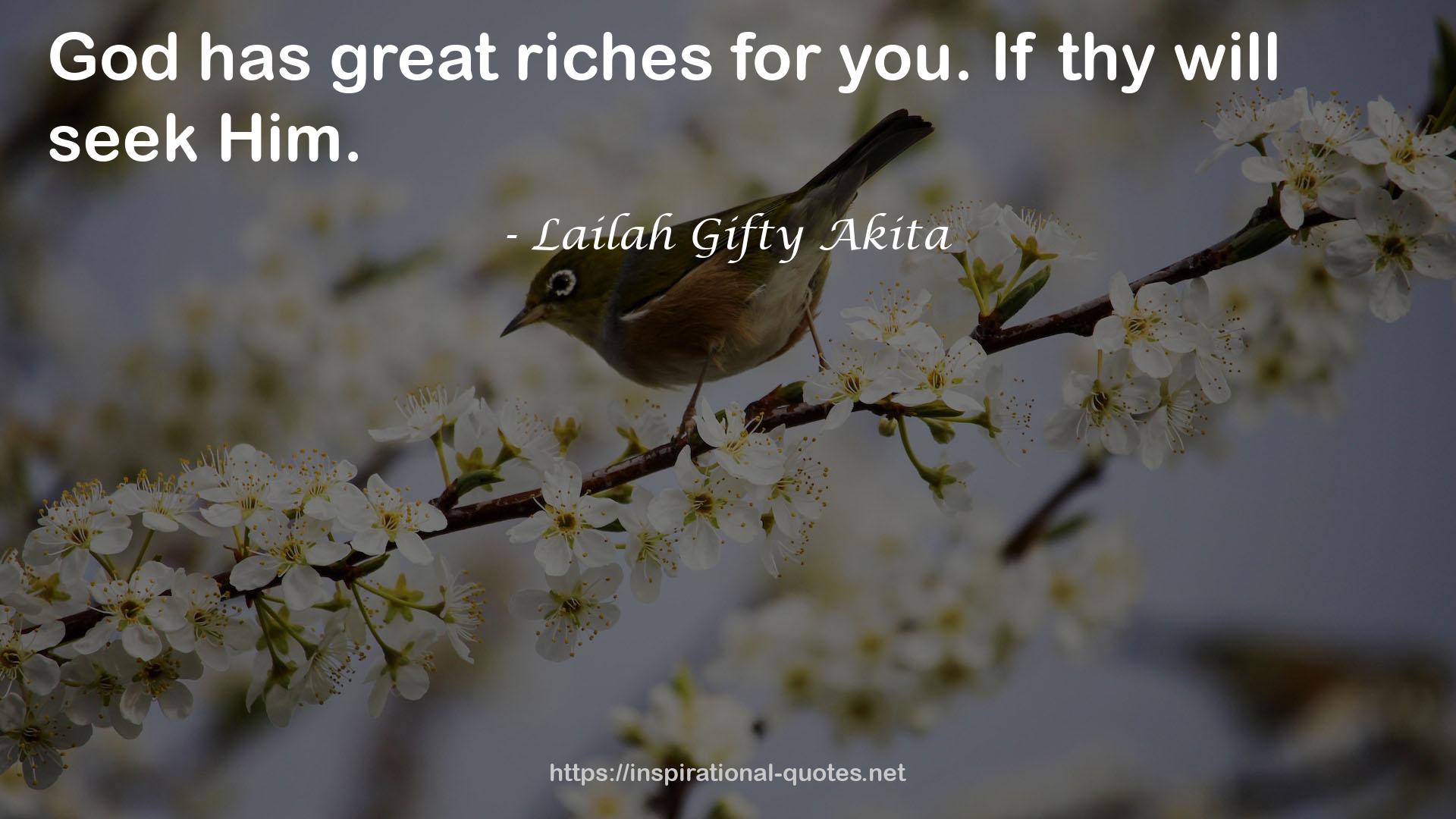 great riches  QUOTES