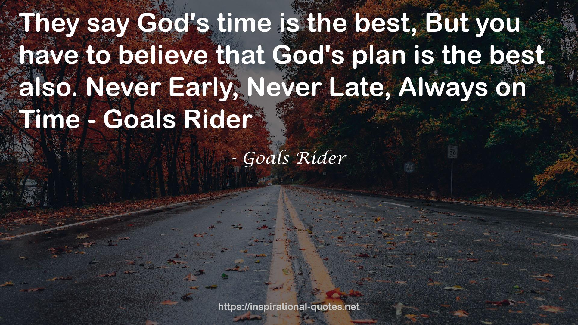 God's time  QUOTES