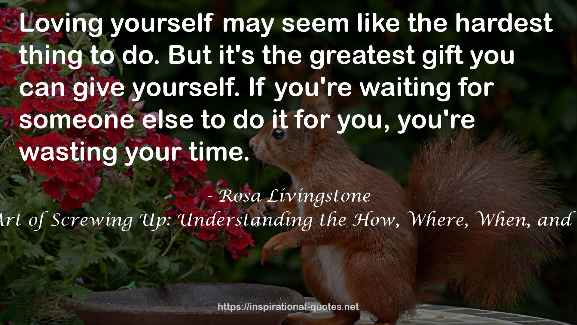 Rosa Livingstone QUOTES