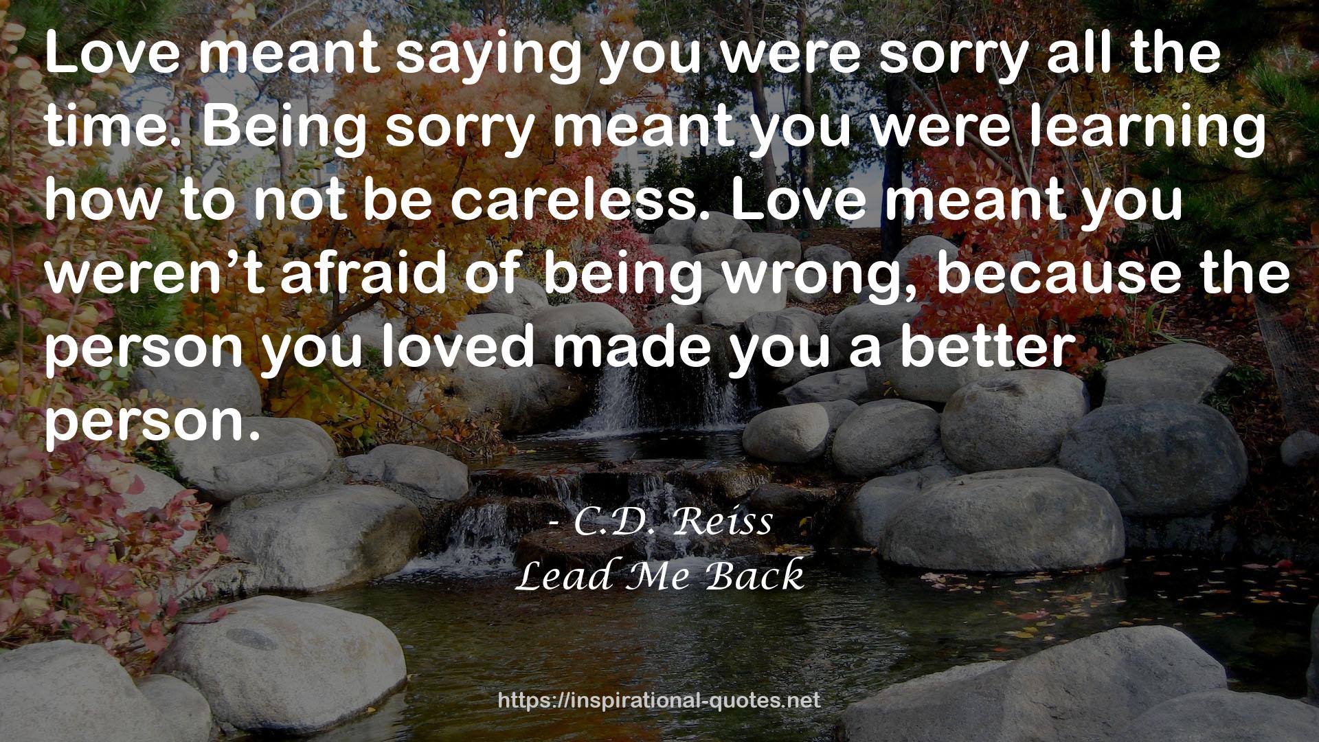 Lead Me Back QUOTES