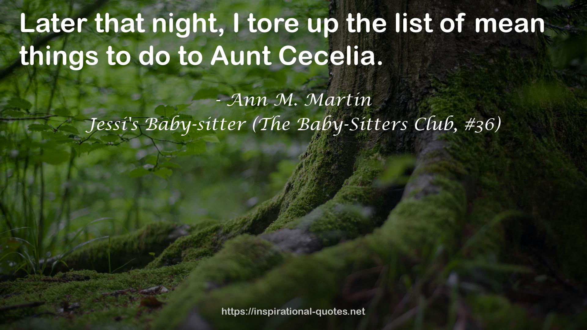 Jessi's Baby-sitter (The Baby-Sitters Club, #36) QUOTES