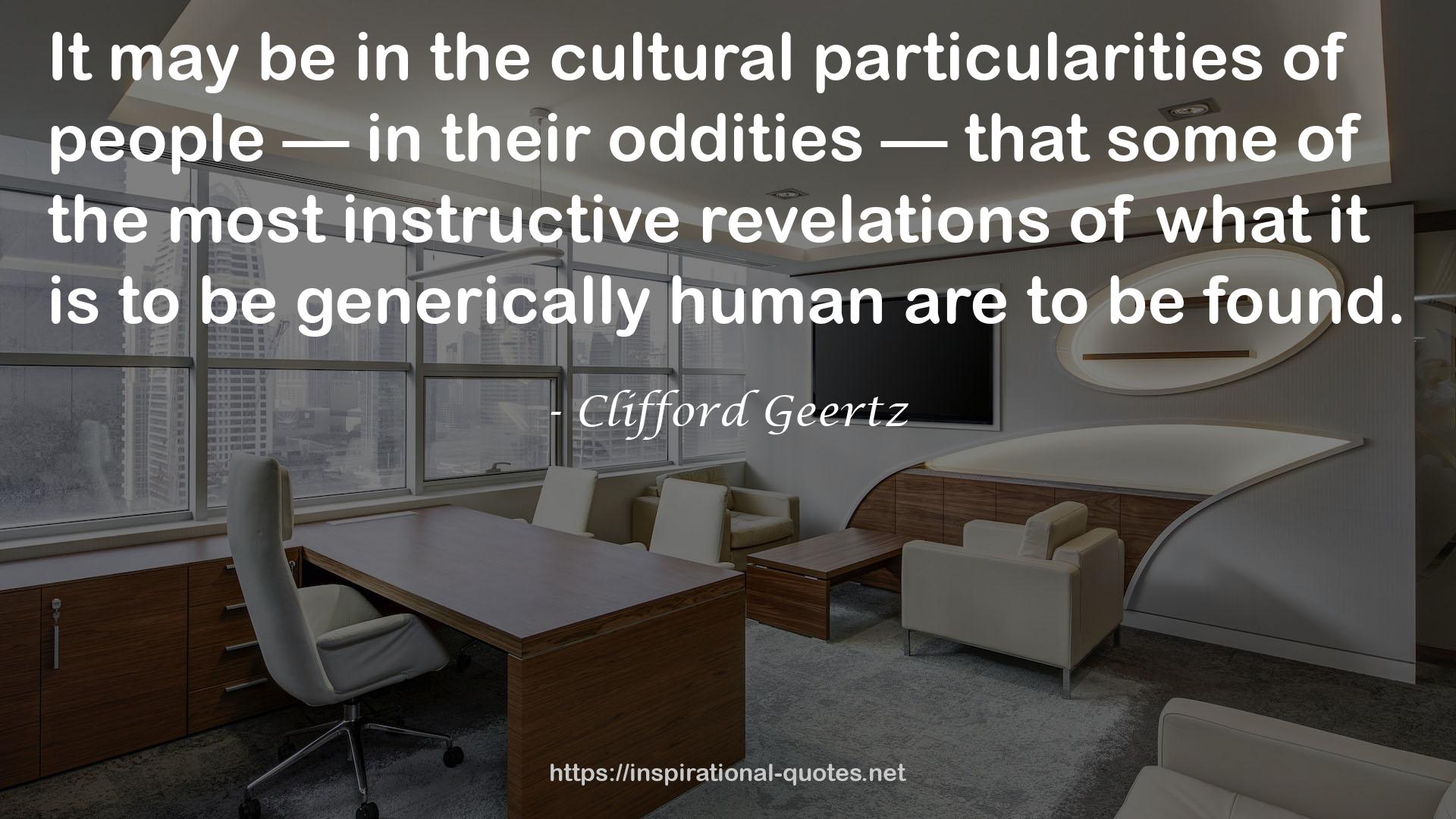 the cultural particularities  QUOTES