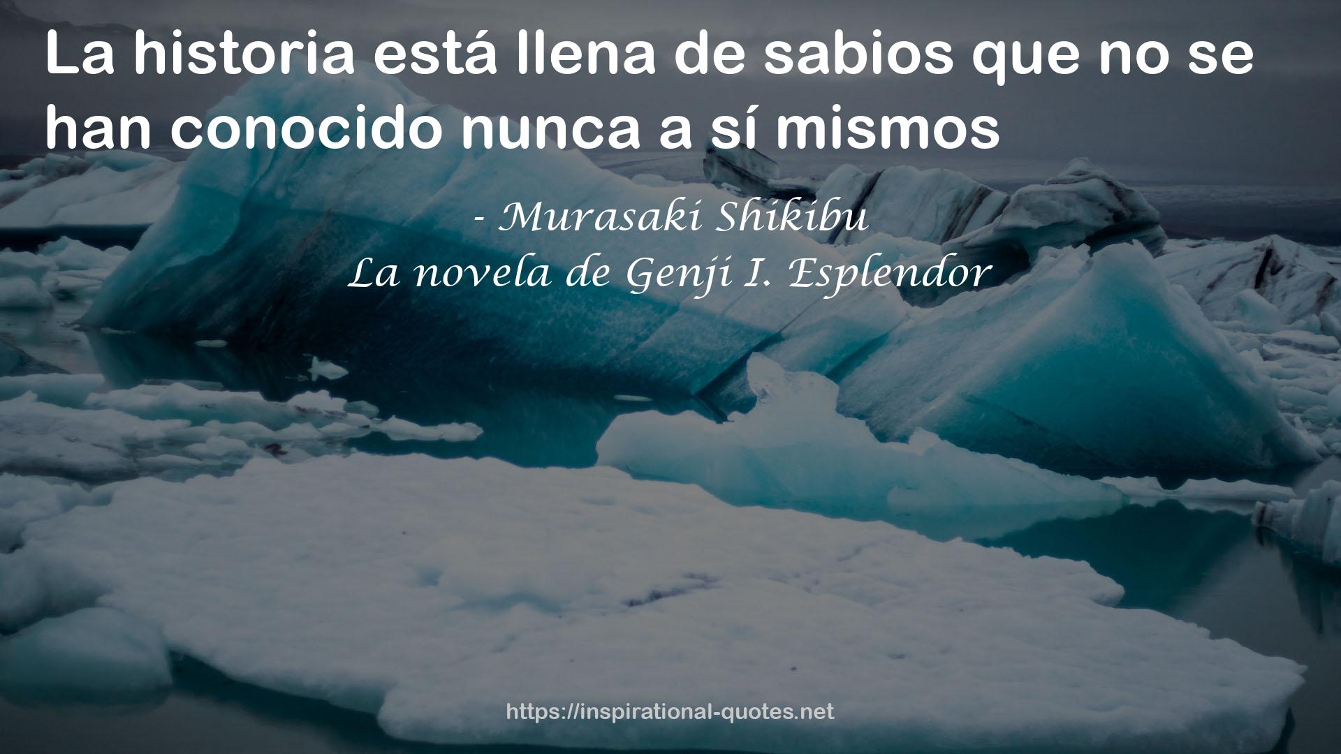 La novela de Genji I. Esplendor QUOTES