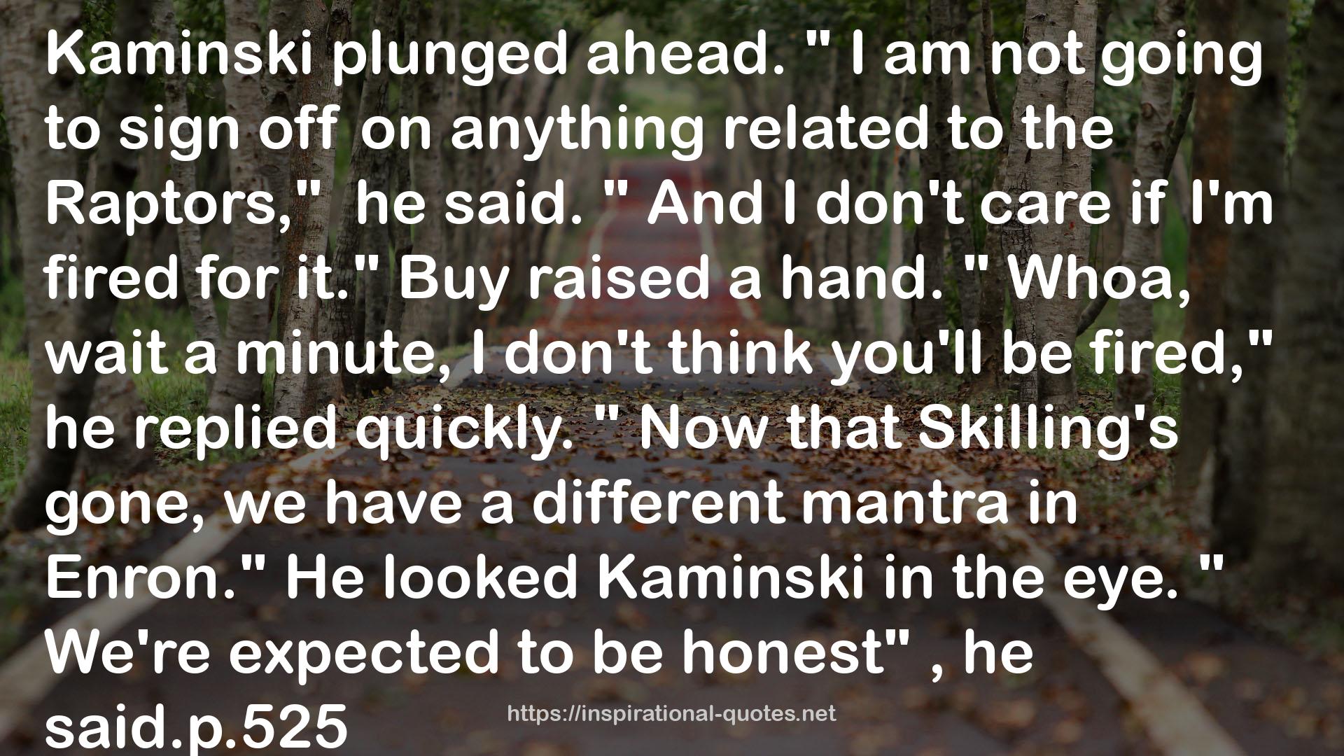 Kaminski  QUOTES