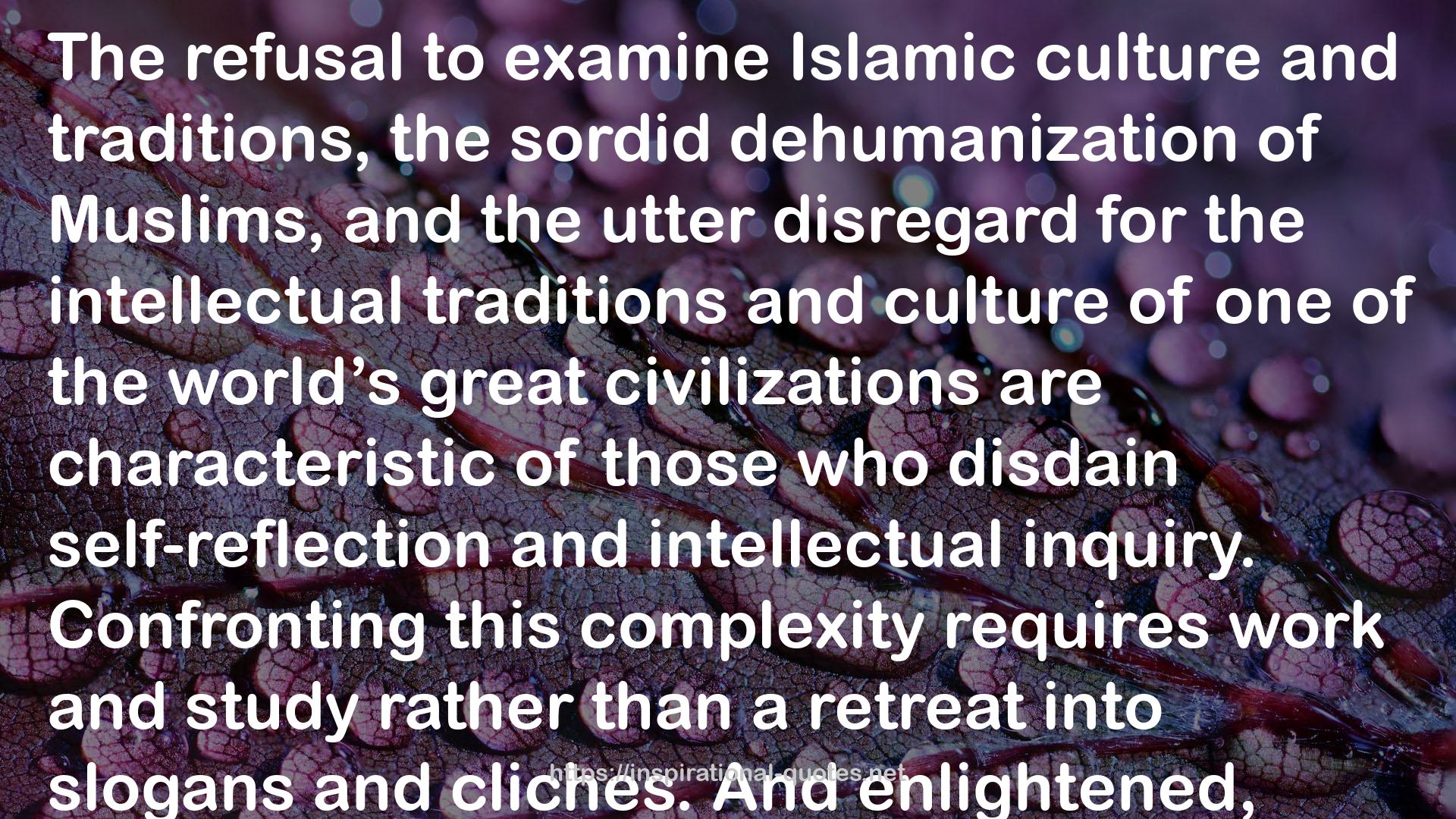 Islamic culture  QUOTES