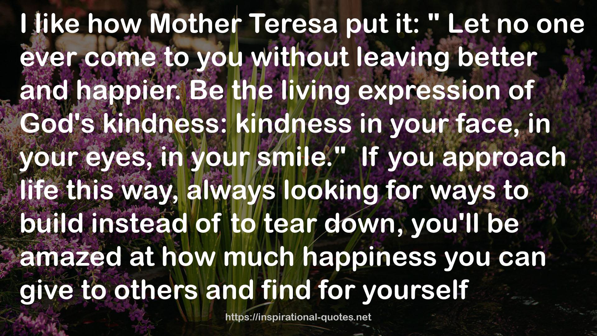 Mother Teresa  QUOTES