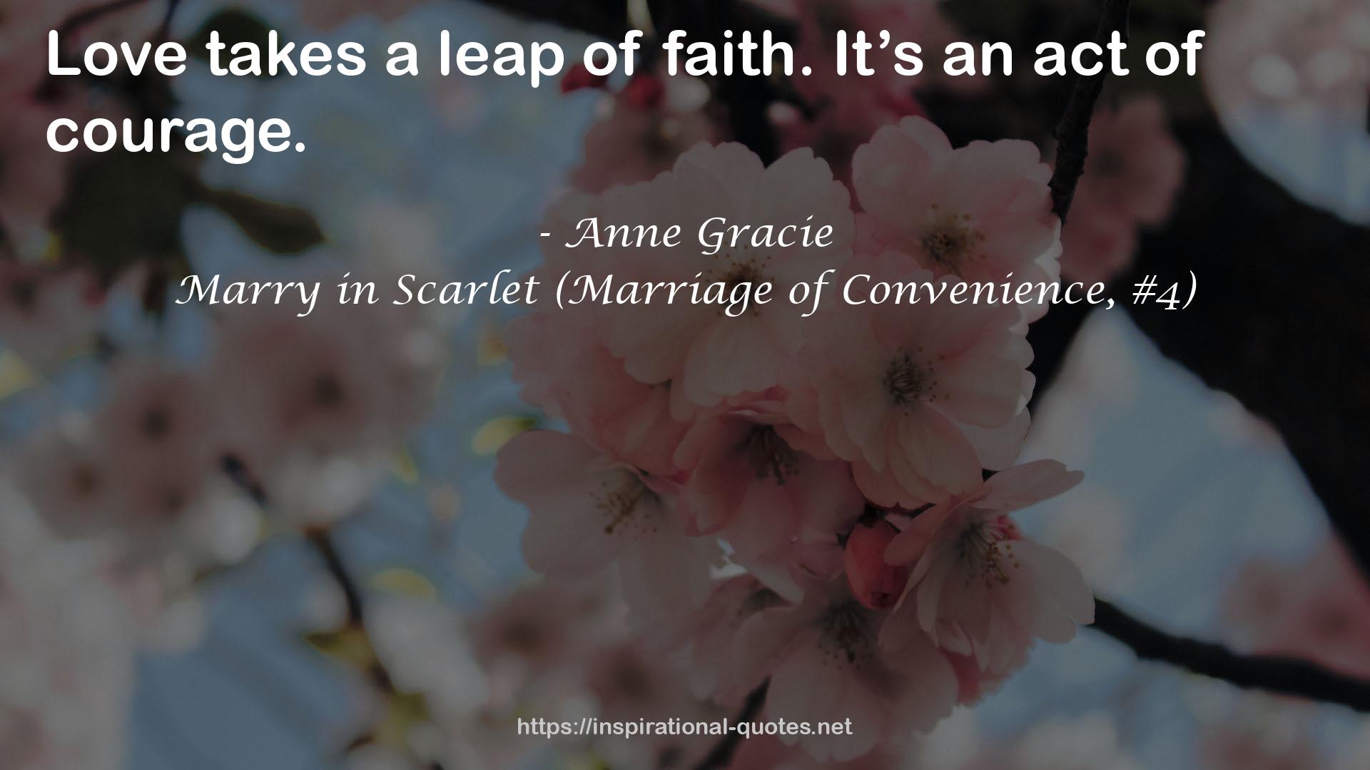 Marry in Scarlet (Marriage of Convenience, #4) QUOTES