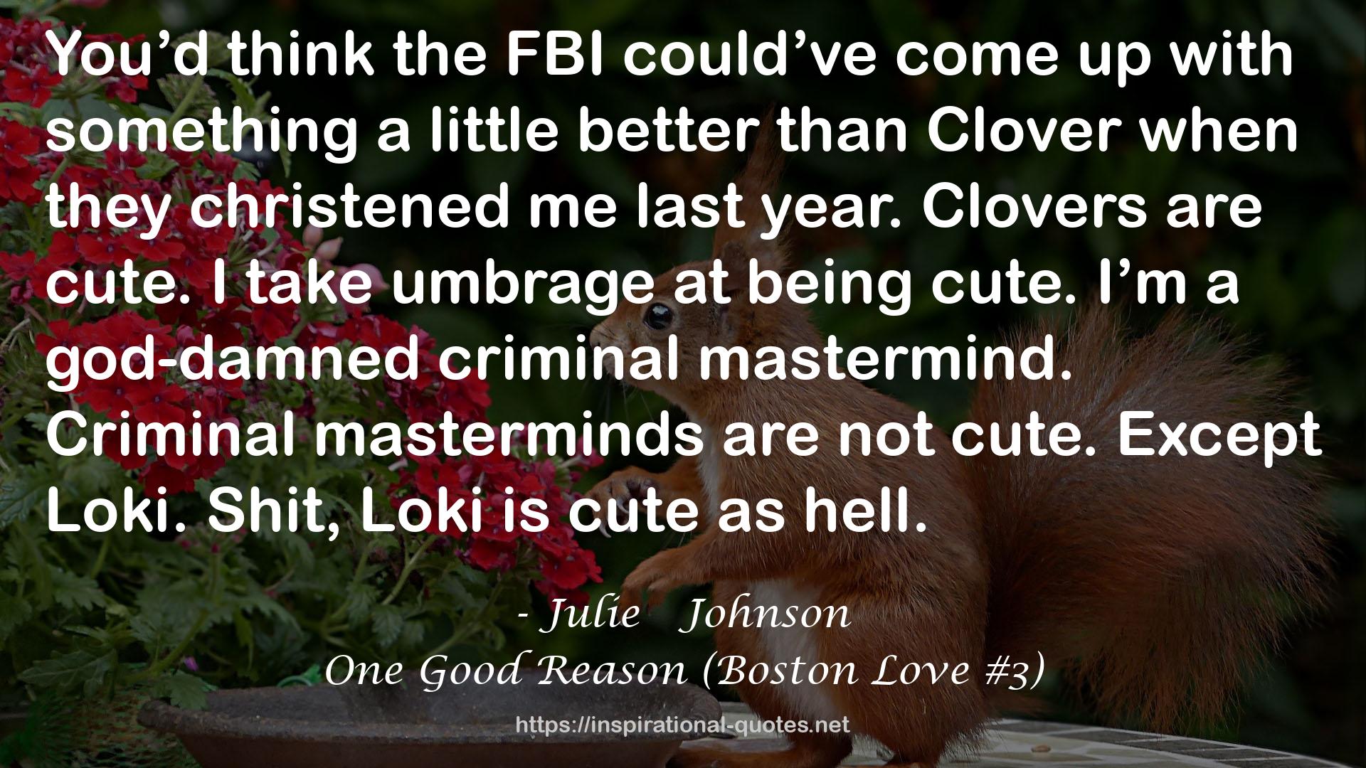 One Good Reason (Boston Love #3) QUOTES