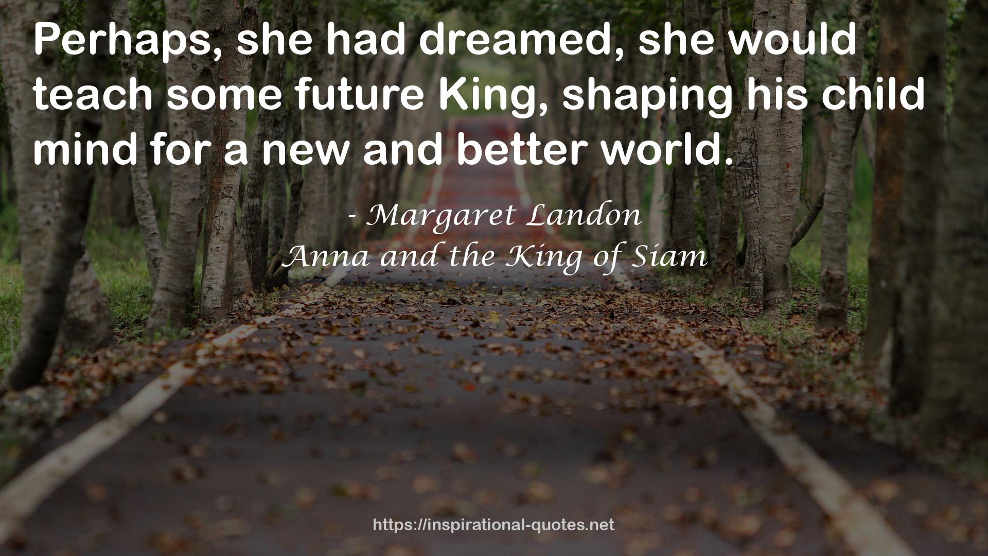 Margaret Landon QUOTES