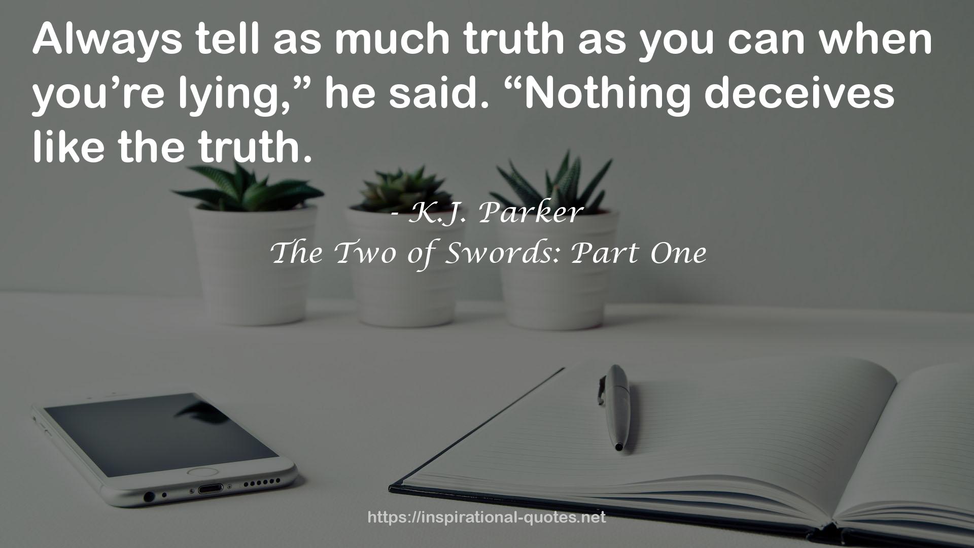 The Two of Swords: Part One QUOTES