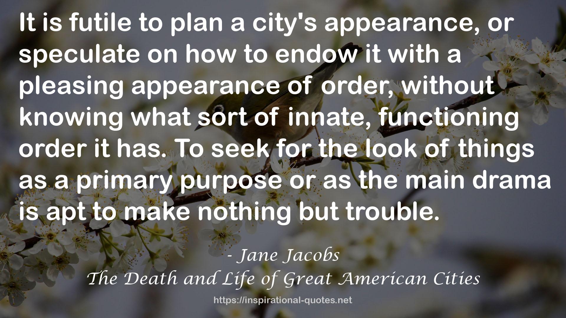 The Death and Life of Great American Cities QUOTES