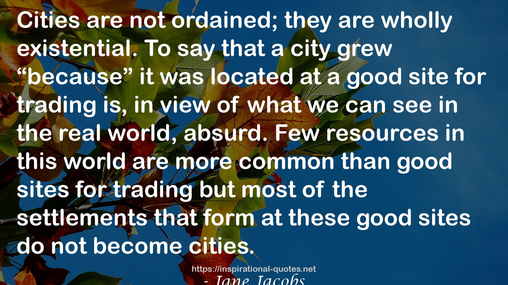 The Economy of Cities QUOTES