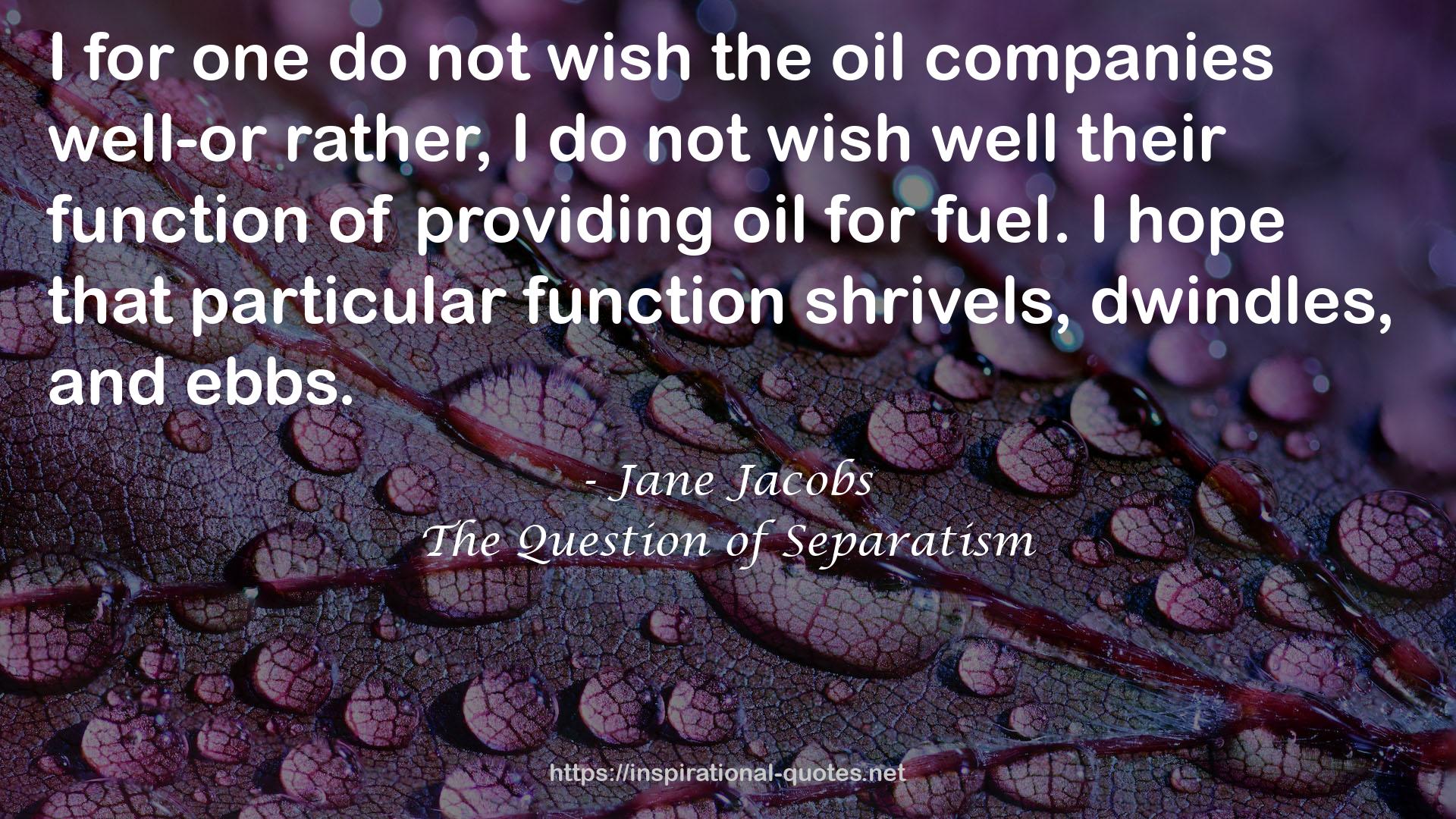 The Question of Separatism QUOTES