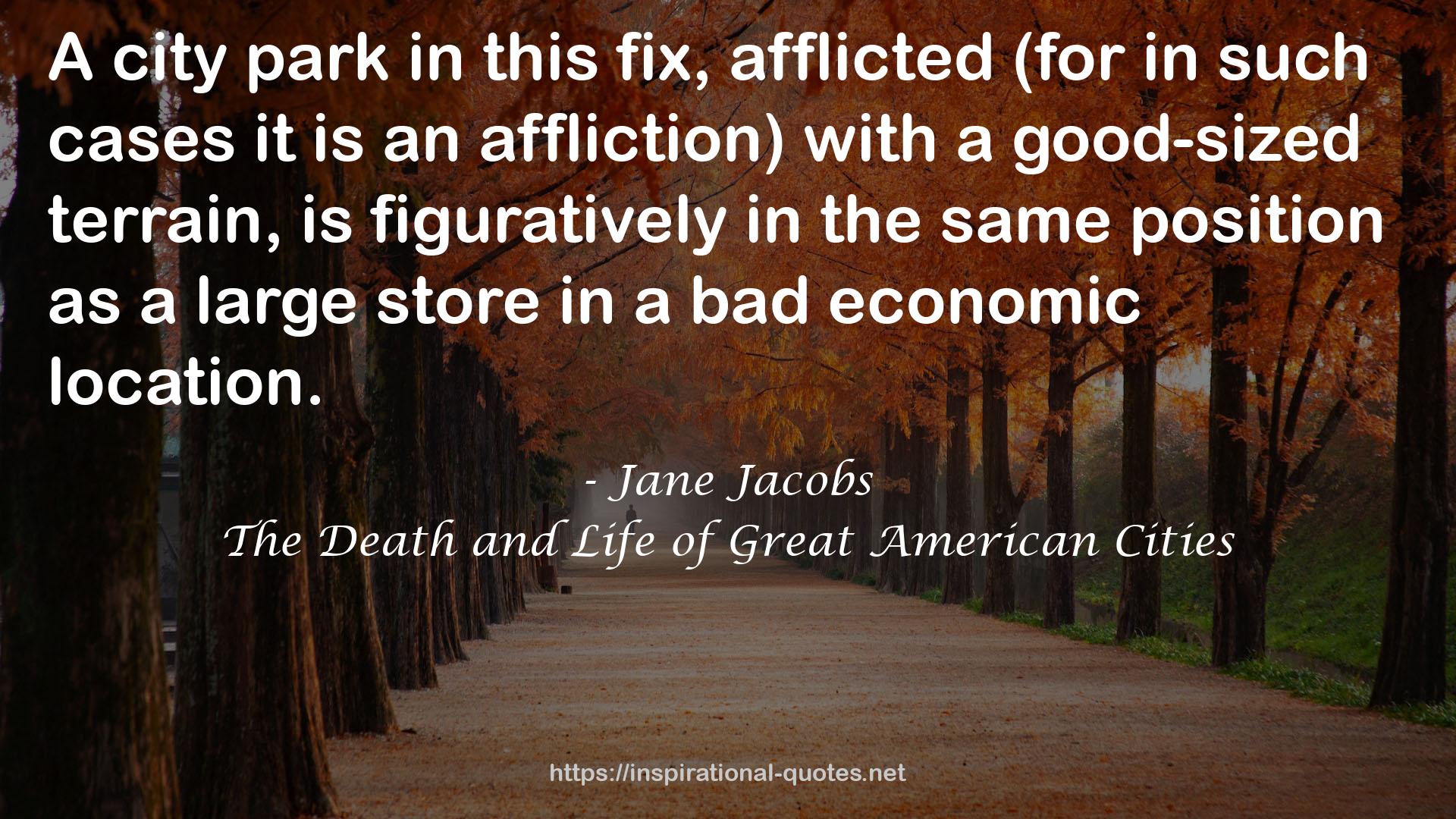 The Death and Life of Great American Cities QUOTES